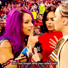 Sasha Banks Lets Not Forget GIF - Sasha Banks Lets Not Forget Who You Called Out GIFs
