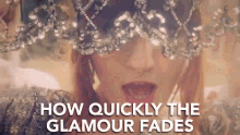 how quickly the glamour fades tiara crown red head singing