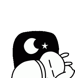 Good Night Sleep Sticker - Good Night Sleep Bunny Stickers