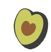 Heart Avocado Sticker - Heart Avocado Love Stickers