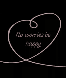 No Worries Be Happy Love GIF - No Worries Be Happy Love Heart GIFs