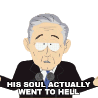 His Soul Actually Went To Hell George W Bush Sticker - His Soul Actually Went To Hell George W Bush Southpark Stickers