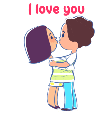 130718 I Love You Sticker - 130718 I Love You Same Tshirt Kiss Stickers