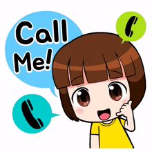 girl cute call call me cell phone