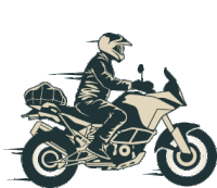 Motorcycle Riding Sticker - Motorcycle Riding Stickers