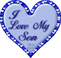 Love Hearts Sticker - Love Hearts I Love My Son Stickers