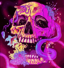 skulls psychedelic