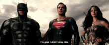 Justice League Superman GIF - Justice League Superman Im Glad I Didnt Miss This GIFs
