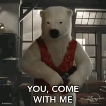 You Come With Me Jimmy The Polar Bear GIF - You Come With Me Jimmy The Polar Bear Chip N Dale Rescue Rangers GIFs