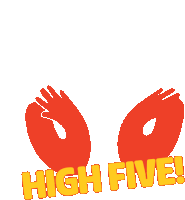 Highfive Awesome Sticker - Highfive Awesome Yeah Stickers