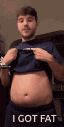 Fat Belly Fat Boy GIF - Fat Belly Fat Boy Weight Gain GIFs