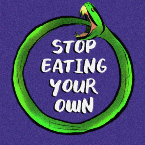 Stop Eating Your Own Snake GIF - Stop Eating Your Own Snake Reptile GIFs