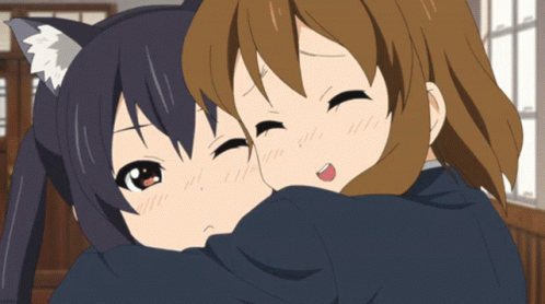 Anime Friends Hugging Gifs Tenor