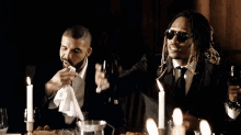 Hold Up Glass GIF - Drake Future Cheers GIFs