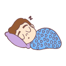 boy animation zzz sleeping hearts