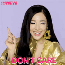 I Dont Care Tiffany Young GIF - I Dont Care Tiffany Young Idc GIFs