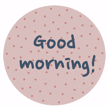 sticker english pastel design good morning