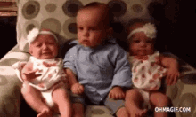 Confused Baby GIF - Baby Confused Twins GIFs