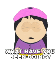 What Have You Been Doing Wendy Testaburger Sticker - What Have You Been Doing Wendy Testaburger South Park Stickers