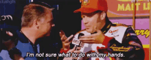 Im Not Sure What To Do With My Hands GIF - Hand Ricky Bobby Talladega Nights GIFs