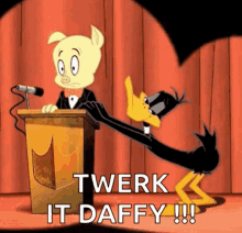 Daffy Looney Tunes GIF - Daffy Looney Tunes Twerk GIFs