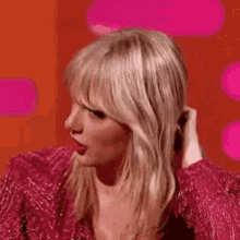 The Graham Norton Show Taylor Swift GIF - The Graham Norton Show Taylor Swift Do You Like My Hair GIFs