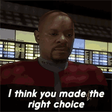 I Think You Made The Right Choice Benjamin Sisko GIF - I Think You Made The Right Choice Benjamin Sisko Star Trek GIFs