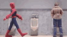 spider man pee urinal
