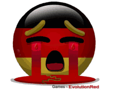Deutschland Evolution Red GIF - Deutschland Evolution Red Trauriges Emoji GIFs