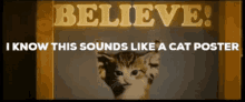 Cat Poster Believe GIF - Cat Poster Believe Cat GIFs