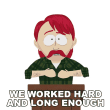 we worked hard and long enough darryl weathers southpark s8ep6 goobacks