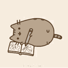 Drawing This Is Me GIF - Drawing This Is Me Pusheen GIFs