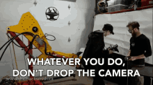 Whatever You Do Dont Drop The Camera GIF - Whatever You Do Dont Drop The Camera Leaf Blower GIFs