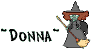 Donna Donna Name Sticker - Donna Donna Name Witch Stickers