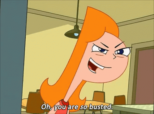 Busted Phineas And Ferb GIF - Busted Phineas And Ferb Candice GIFs