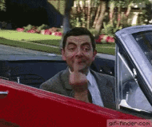 Beans GIF - Mr Bean Middle Finger Fuck You GIFs