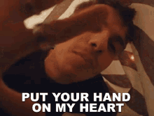 Put Your Hand On My Heart Scott Helman GIF - Put Your Hand On My Heart Scott Helman Good Problems GIFs