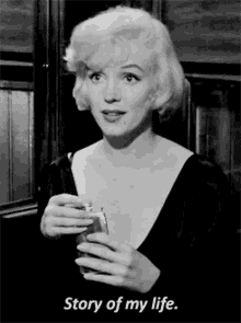 Marilyn Monroe Story Of My Life GIF - Marilyn Monroe Story Of My Life Same GIFs