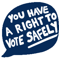 Voter Intimidation You Have A Right To Vote Safely Sticker - Voter Intimidation You Have A Right To Vote Safely Call866ourvote Stickers