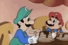 Pancakes Luigi GIF - Pancakes Luigi Mario GIFs