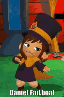 Failboat Hat Kid GIF - Failboat Hat Kid A Hat In Time GIFs
