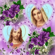 jesus love mama mary heart