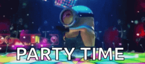 Party Time Minions GIF - Party Time Minions Dance - Discover &amp; Share GIFs