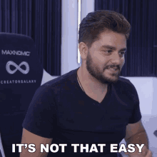 Its Not That Easy Ignace Aleya GIF - Its Not That Easy Ignace Aleya Not That Simple GIFs