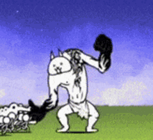 Crazed Titan Cat Punch GIF - Crazed Titan Cat Punch Power GIFs