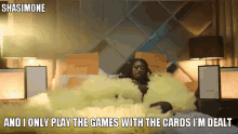 Shasimone Cards Game GIF - Shasimone Cards Game Play Your Cards Right GIFs