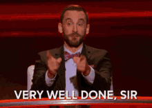 Well Done Very Well Done Sir GIF - Well Done Very Well Done Sir Great Job GIFs
