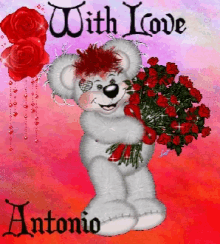 Antonio With Love GIF - Antonio With Love Roses GIFs
