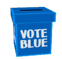 Vote Voting Sticker - Vote Voting Blue Stickers