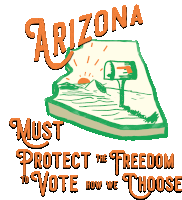 Arizona Must Protect The Freedom Freedom To Vote How We Choose Sticker - Arizona Must Protect The Freedom Freedom Freedom To Vote How We Choose Stickers